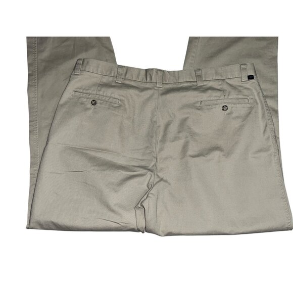 Dockers Mens Pleated Khaki Pants W42 L32 100% Cotton Beige Casual Wear - Picture 6 of 9